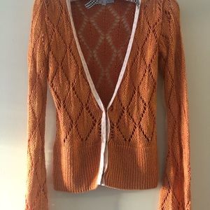 Cabi orange sweater